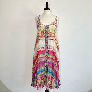 Johnny Was Slip Dress, Medium